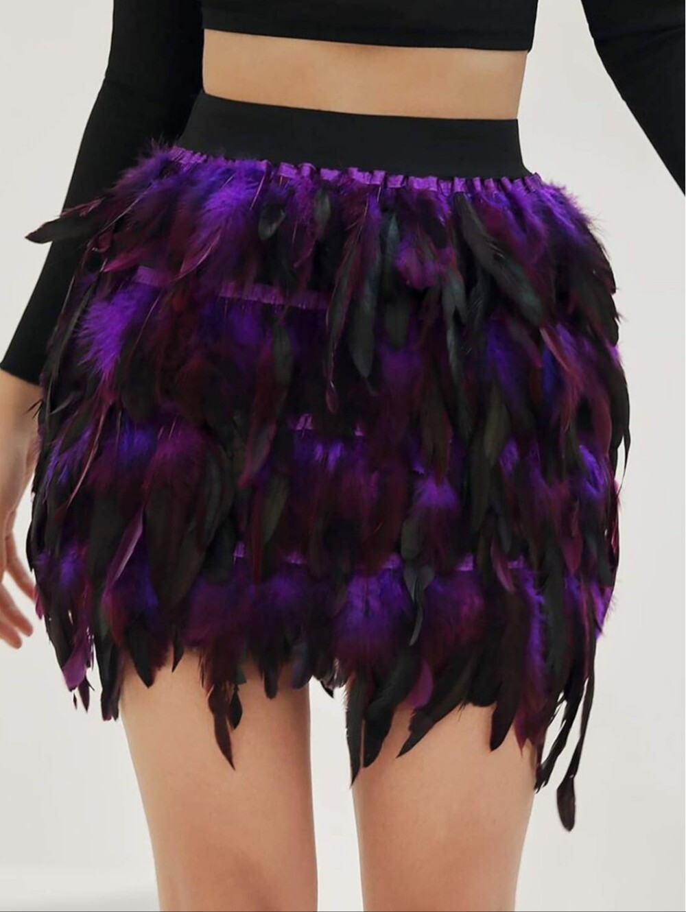 Purple Feather Skirt